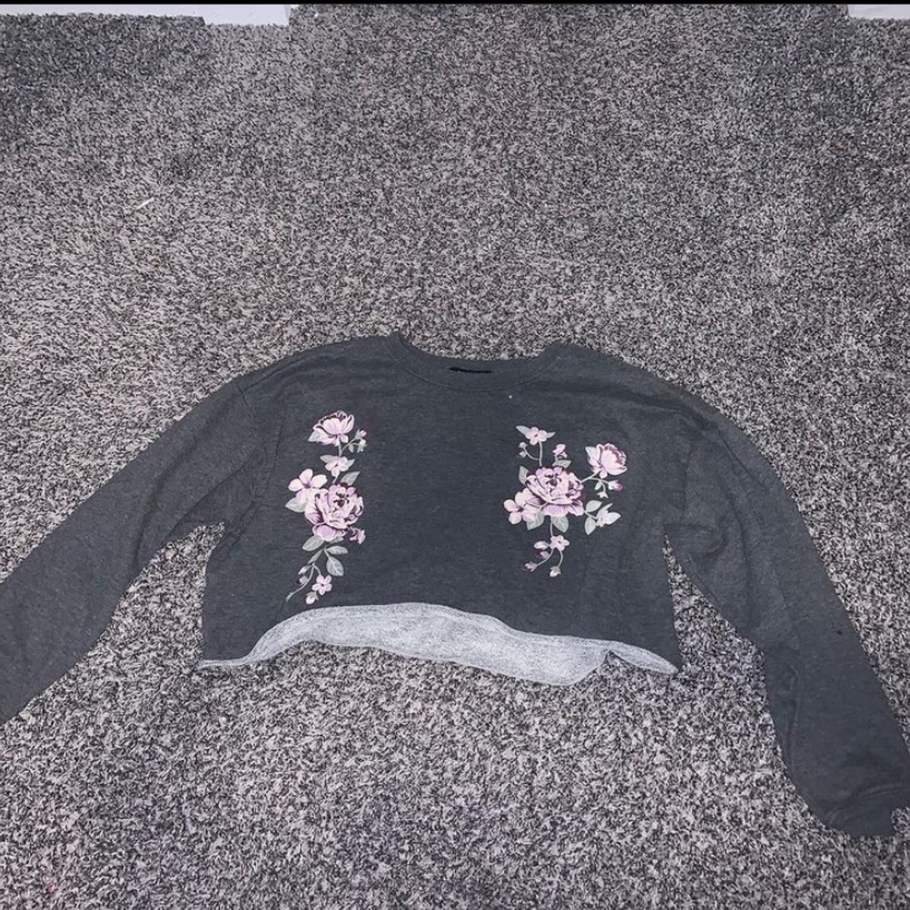 blue notes cropped sweater